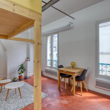 Hostnfly - Mezzanine Design Studio Near Buttes-chaumont Parigi