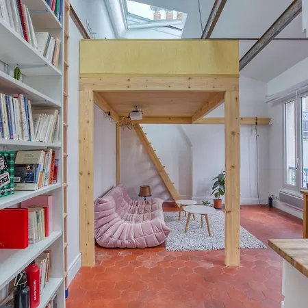 Hostnfly - Mezzanine Design Studio Near Buttes-chaumont Parigi